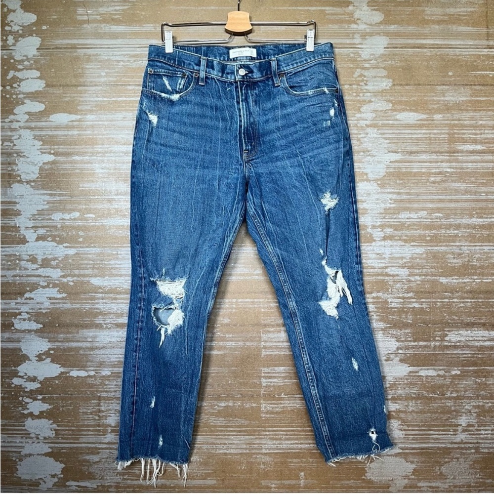 Abercrombie Distressed Mom Jeans